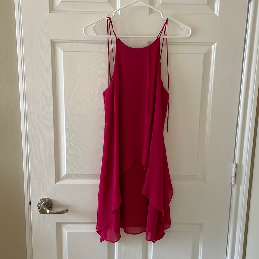 Hot pink mini dress, worn once, excellent condition